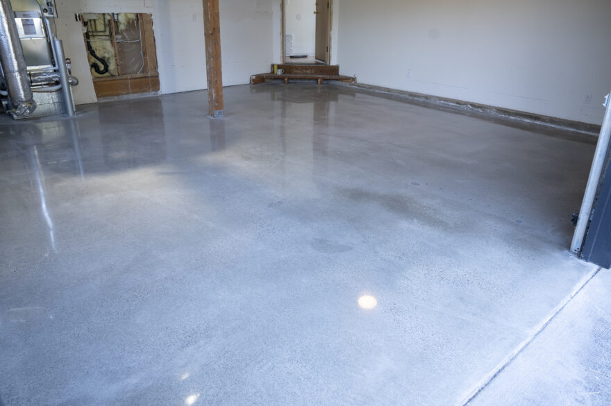 After Polishing polished concrete